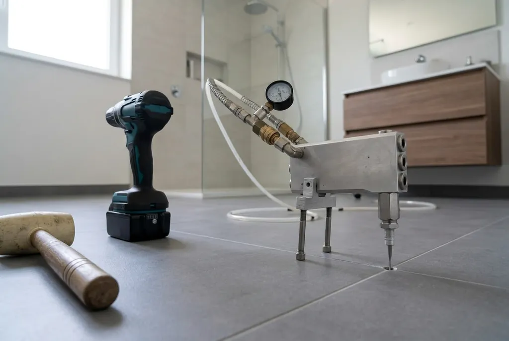 Kitbedrijf Apeldoorn – injecting hollow tiles