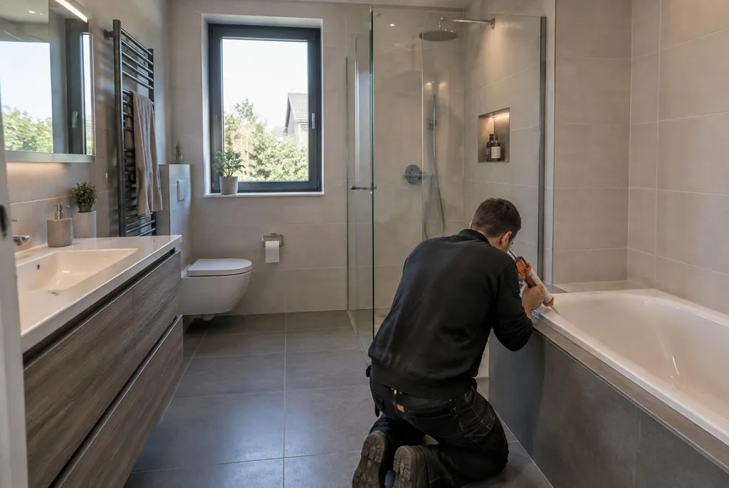 Kitbedrijf Apeldoorn – replacing bathroom sealant at the shower